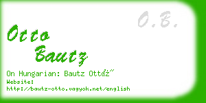 otto bautz business card